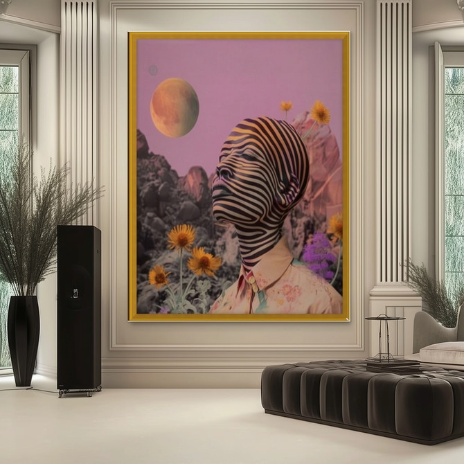 In My Feelings Gold Wall Art Frame