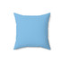 Blue Essence Solid Square Throw Pillow