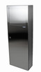 The Frost 340B Stainless Steel Semi-Recessed Waste Receptacle, with its clean lines and reflective surface, provides a sophisticated and space-efficient disposal solution for high-end facilities.