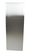 The Frost 340B Stainless Steel Semi-Recessed Waste Receptacle, with its clean lines and reflective surface, provides a sophisticated and space-efficient disposal solution for high-end facilities.