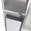 Frost 415-14 A Small Recessed Stainless Steel Combination Paper Towel Dispenser and Disposal, with a sleek design and 4.5" depth for modern washrooms.