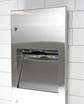 Frost 415-14 A Small Recessed Stainless Steel Combination Paper Towel Dispenser and Disposal, with a sleek design and 4.5" depth for modern washrooms.
