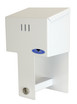 The Frost 159 Vertical Double Toilet Tissue Holder in white offers a space-saving and secure tissue dispensing solution, perfect for commercial and compact restroom spaces.