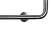 Frost 1003-SP40X30L Stainless Steel 40"x30" Grab Bar for Left-Hand use, with a 1.25-inch diameter, offers a secure, stylish addition to enhance accessibility and safety in any bathroom.