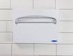 The Frost 199-W white toilet seat cover dispenser, offering a simple and efficient way to maintain hygiene in restrooms with its wall-mounted, easy-refill design. Mounted on Wall.