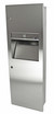 Frost 410 B Medium Semi-Recessed Stainless Steel Combination Paper Towel Dispenser and Waste Disposal, with a modern, space-efficient design for optimized restroom use.