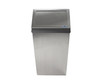 Frost 303-3 stainless steel wall-mounted waste receptacle with liner, combining durability with a contemporary design for efficient waste management in commercial spaces.