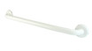Frost 1001-W24 White 24-inch Grab Bar with a 1.25-inch diameter, offering reliable support and blending seamlessly with bathroom decor for a pristine, supportive environment.
