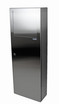 The Frost 340A Stainless Steel Recessed Waste Receptacle showcases a contemporary design, ideal for a discreet and space-efficient waste management solution in upscale environments. Front
