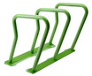 The Frost 2090-Green steel bike rack, with capacity for six bicycles, combines functionality with an attractive green finish, perfect for enhancing outdoor areas.