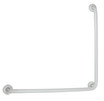 Frost 1003-W30X30 White 30"x30" Grab Bar with a 1.25-inch diameter, offering a clean, modern look while ensuring safety and support in bathroom environments.