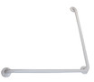 Frost 1003-W30X30 White 30"x30" Grab Bar with a 1.25-inch diameter, offering a clean, modern look while ensuring safety and support in bathroom environments.