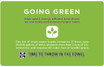 Wall Placard - "Going Green" - XL-676W