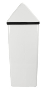 Frost 300 NL large white waste receptacle with a lid, offering a smart and tidy solution for trash disposal in high-traffic or outdoor areas.