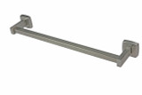 The Frost 1140-S Stainless Steel Towel Bar 18" showcases a minimalist and sturdy design, perfect for modern bathrooms in need of reliable towel hanging solutions.