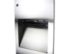 The Frost 400-14 C Stainless Steel Paper Towel Dispenser and Disposal unit, mounted on a wall, showcasing its functional design and elegant finish in a commercial setting.