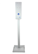 Frost 1600 Hand Sanitizer Stand in grey - an elegant and practical solution to support hand hygiene in communal spaces.