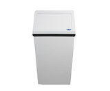 Wall-mounted Frost 303 NL waste receptacle in white, designed for convenient waste disposal in compact spaces, with easy maintenance.