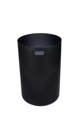 A green and grey heavy-duty Frost 2020-Green Outdoor Waste Receptacle, offering a reliable and visually pleasing solution for public waste management.