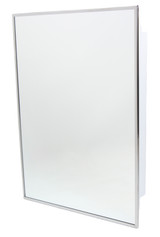 White recessed Frost 802-W medicine cabinet, offering a clean and unobtrusive design for a tidy and fashionable bathroom storage solution.