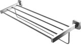 The Frost 1127-S Stainless Steel Towel Shelf, featuring a multi-bar design for ample towel storage with a minimalist and modern appeal.