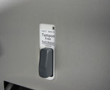 Frost 618-3-FREE stainless steel tampon and napkin vendor featuring a user-friendly push button, offering free access to feminine hygiene products in a modern design.