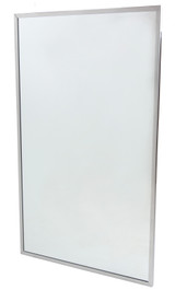 The Frost 941-18X24TG commercial mirror combines tempered glass with a stainless steel frame for a safe, durable, and modern addition to any public facility.