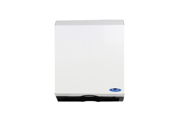 Wall-mounted Frost 105 multifold paper towel dispenser in white, Front