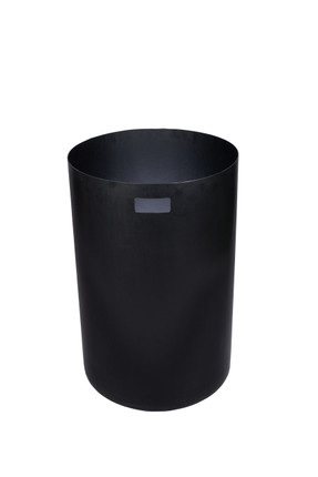 Frost 2020-Black Outdoor Waste Receptacle, showcasing its heavy-duty design and stylish black/grey color, ideal for managing waste in any outdoor setting.