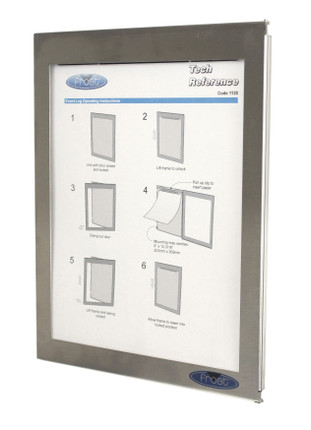 Frost 1120 Stainless Steel Event Log - a robust and elegant solution for displaying important notices and inspection logs, with secure and user-friendly features.