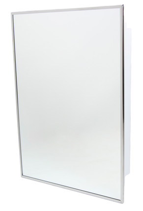 White recessed Frost 802-W medicine cabinet, offering a clean and unobtrusive design for a tidy and fashionable bathroom storage solution.