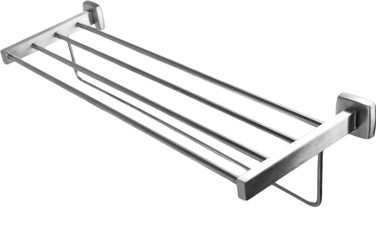 The Frost 1127-S Stainless Steel Towel Shelf, featuring a multi-bar design for ample towel storage with a minimalist and modern appeal.