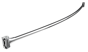 Elegant Frost 1145CRV Curved 60" Shower Rod in Stainless Steel, perfect for adding extra space and a modern touch to any shower setup.