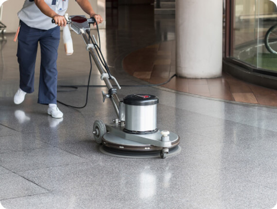 Can you use an automatic floor scrubber on concrete?