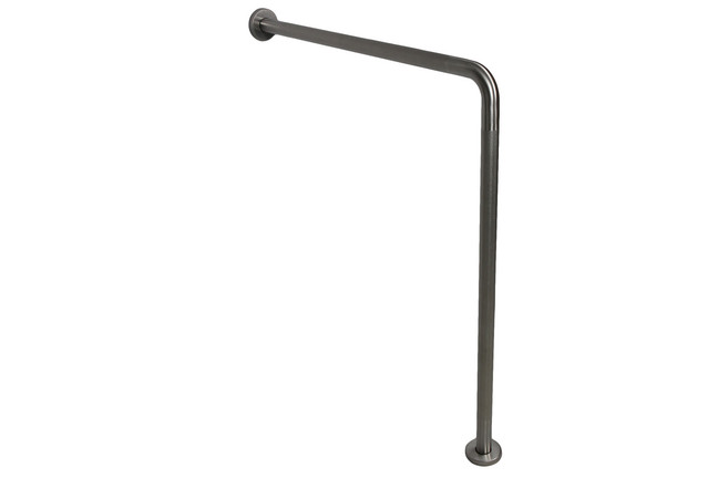 Frost 1015-SP Wall to Floor Stainless Steel Grab Bar, providing a secure, modern, and versatile support option for enhanced safety in bathroom environments.