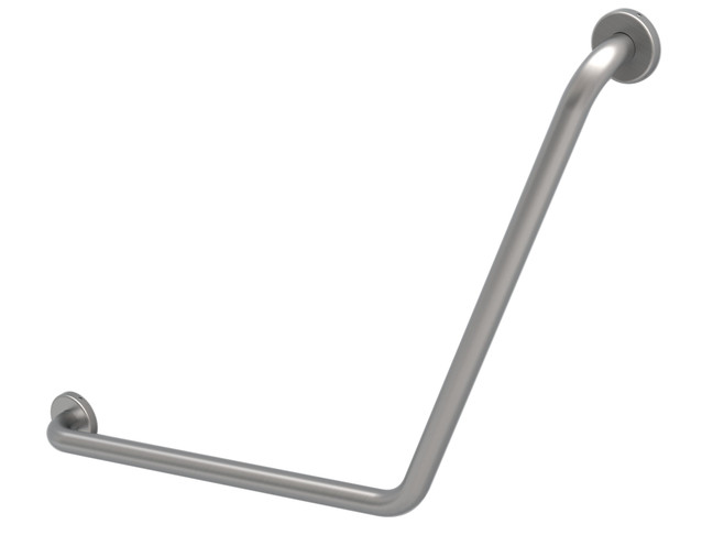 Frost 1002-NP24X24 Stainless Steel 24"x24" Grab Bar with a 1.5-inch diameter, delivering multi-point support and a modern finish for superior safety and bathroom elegance.