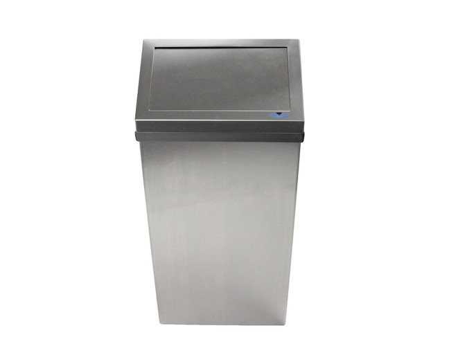 Frost 303-3 NL stainless steel wall-mounted waste receptacle, designed for ease of use and maintenance in high-traffic areas.