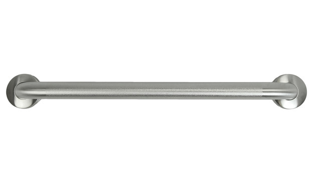 Frost 1001-NP12 Stainless Steel 12-inch Grab Bar with a 1.5-inch diameter, providing reliable support and a modern look for safety in any space.