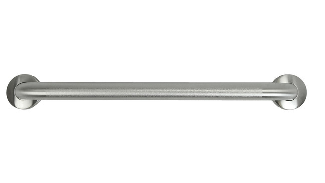 Frost 1001-NP18 Stainless Steel 18-inch Grab Bar with a 1.5-inch diameter for enhanced bathroom safety and support, featuring a sleek stainless steel finish.