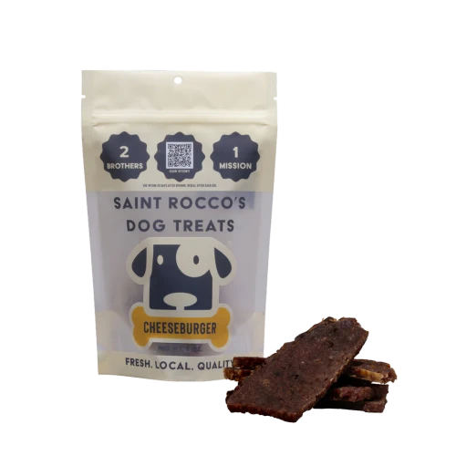 Saint Rocco's Dog Treats Cheeseburger 8oz