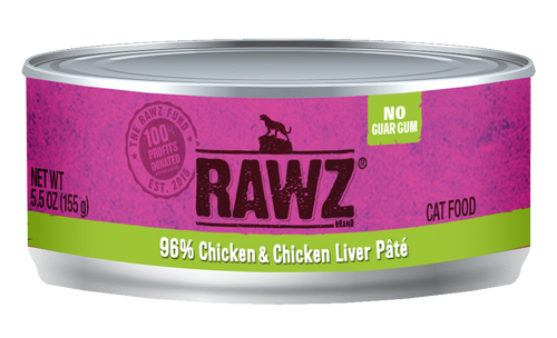 Rawz Cat Chicken & Chicken Liver  5.5 oz