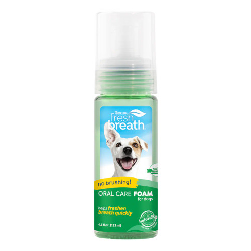 TropiClean Fresh Breath Mint Dental Foam for Dogs