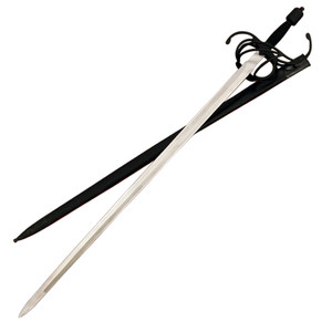 Blackened Swept Hilt Rapier Blackened Swept Hilt Rapier