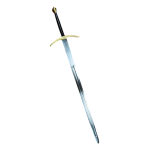 Brass Hilt Greatsword – Wooden Grip w/ Black Leather