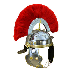 Roman Gallic ”G” Centurion Helm with Crest – 18 Gauge – Deepeeka Roman Gallic ”G” Centurion Helm with Crest – 18 Gauge – Deepeeka