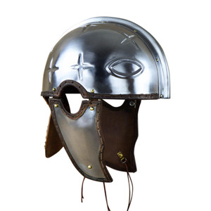 Late Roman Intercisa Helmet with Inset Crosses – Deepeeka Late Roman Intercisa Helmet with Inset Crosses – Deepeeka