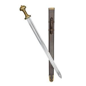 The Fetter Lane Sword – 8th Century Saxon Sword – Antiqued Brass Hilt The Fetter Lane Sword – 8th Century Saxon Sword – Antiqued Brass Hilt