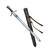Knightly Arming Sword with adjustable hanging scabbard