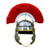 Roman Gallic ”G” Centurion Helm with Crest – 18 Gauge – Deepeeka