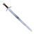 Knightly Arming Sword with Scabbard and Integrated Sword Belt – Deepeeka